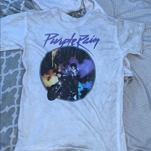 prince purple rain graphic tee
